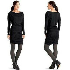 Athleta Solstice Dress Wool Blend Bodycon Black XS
